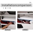 thumbnail image 5 of TINKI Real Carbon Fiber Tail Light Eyebrow Strip Trim Compatible with Chevrolet Corvette C8 Stingray 2020-2023, Auto Rear Light Lamp Eyebrow Decoration Strip Sticker, 5 of 10