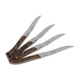 thumbnail image 3 of French Home Tortoise Shell 4-Piece Laguiole Connoisseur Steak Knife Set, 3 of 6