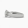 thumbnail image 3 of 18k Smooth Edge Cathedral Set Solitaire Moissanite Ring, 3 of 6