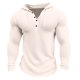 thumbnail image 2 of Blusa de manga larga con capucha, sudadera con capucha, bolsillo, color liso, medio corte, media cremallera, para hombre, manga larga, sin capucha, ropa informal, chaquetas, blusa para hombre, 2 of 5