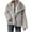 Gray, variant on Ladies Warm Faux Fur Winter Coats for Women Winter Warm Faux Coat Warm Furry Faux Jacket Long Sleeve Outerwear Plus Size Coat Jackets for Womens