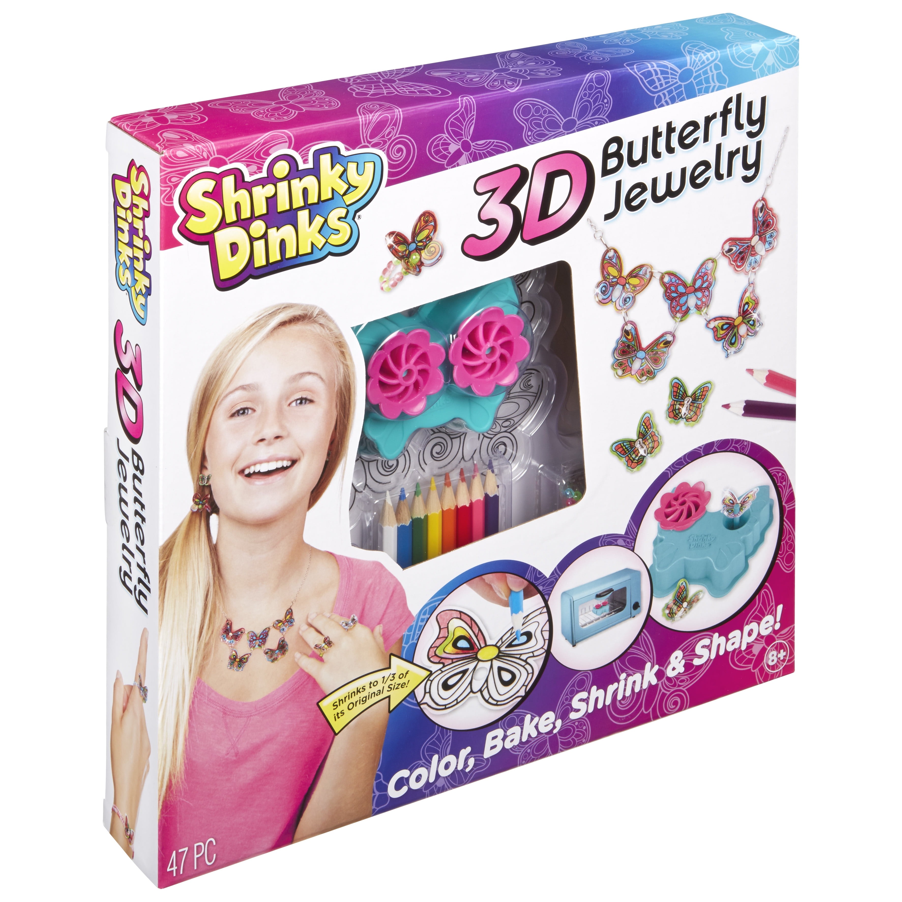 Shrinky Dinks Kit 3D Butterfly Jewelry