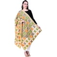 thumbnail image 3 of Phulkari / Dupatta /Chiffon Dupatta for Women, Embroidered Pankha Design, (Size 42 X 84 Inches), 3 of 5