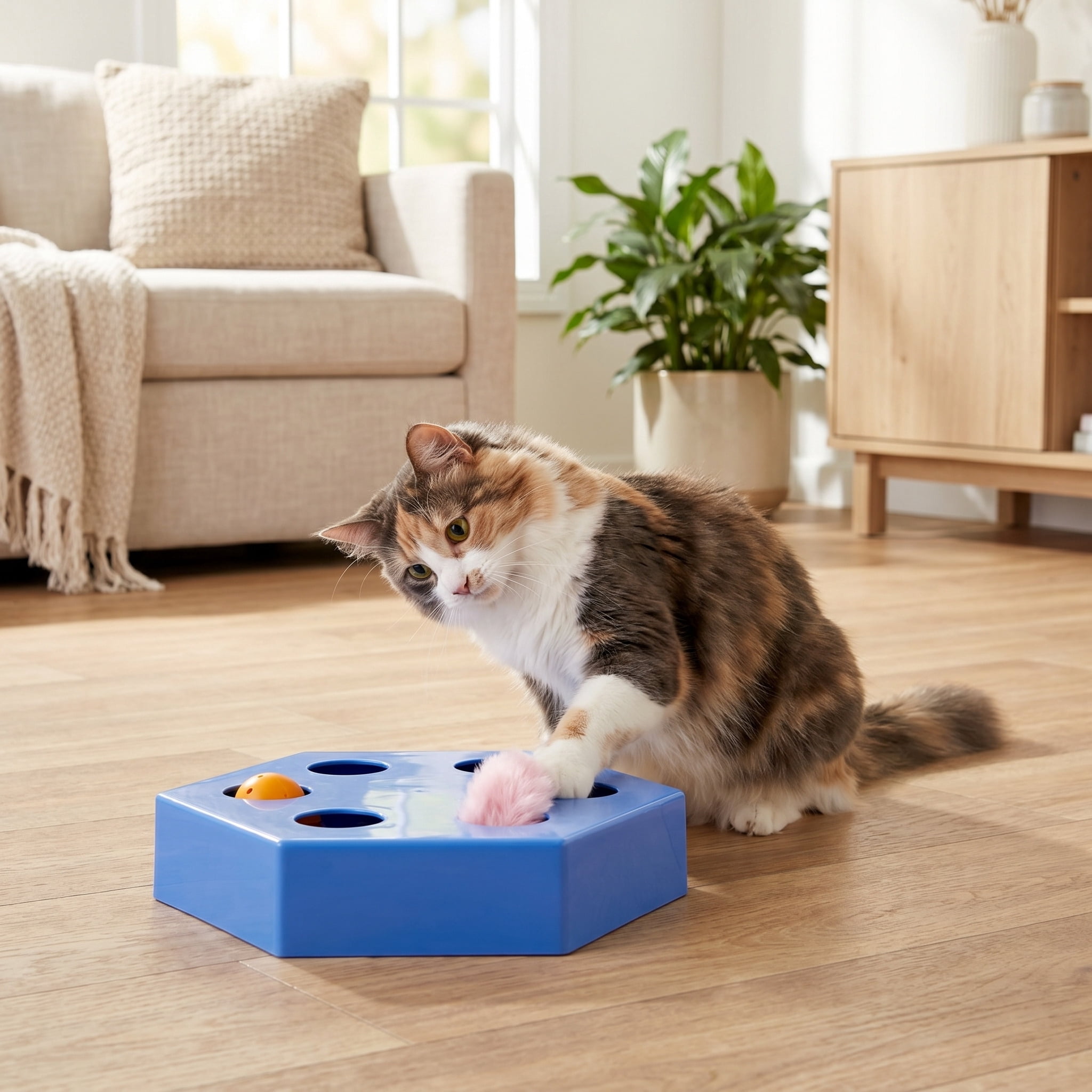 【激レア】I Cat アイキャット USバージョン 音楽 おもちゃ セガトイズ Vibrant Life Hex Maze Electronic Cat Toy, Interactive Hexagon Maze