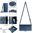 thumbnail image 4 of Samsung Galaxy S22 Ultra 5G Case ,Detachable Crossbody Lanyard Neck Strap Zipper Card Holders PU Leather Wallet Compatible with Samsung Galaxy S22 Ultra 5G Cover, 4 of 5
