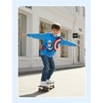 thumbnail image 2 of Sudadera con Capucha con Cierre para Niños Marvel Capitán América Azul Talla 8-9, 2 of 6