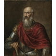 thumbnail image 3 of Titian 12x14 Black Modern Framed Museum Art Print Titled - Portrait of an Admiral, Probably Francesco Duodo (1518-1592), 3 of 5