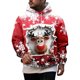 thumbnail image 4 of Ceisia Men's Christmas 3D Santa Hoodie | Ripped Snowflake Print Relaxed Long-Sleeve Casual Sweatshirt Gift, 4 of 4