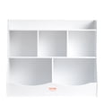 thumbnail image 1 of VEVOR - Armario de madera para niños, organizador de juguetes con estantería, 5 compartimentos, estantería para libros y juguetes para habitación de niños, sala de juegos, guardería, color blanco, 1 of 9