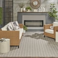 thumbnail image 4 of Nourison Reversible Indoor Outdoor 9' x 12' Grey Modern Rug, 4 of 10