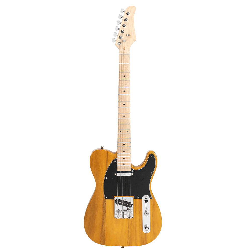 Tcbosik Electric Guitar Beginner Kit for Starter with Bag, Strap, Plectrum, Spanner Tool and Connecting, Yellow