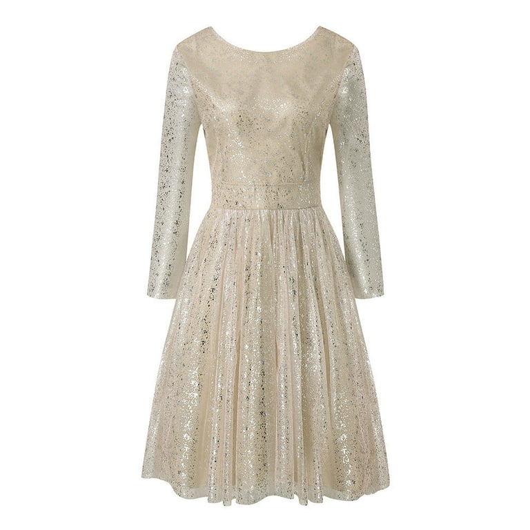 Clearance Sale! Bpxiofoy Formal Dresses for WomenBeige Dress for  WomenFormal Dresses for WomenDresses for Women Dress Beige M -  Walmart.com