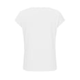 thumbnail image 5 of OGLCCG Women Short Sleeve Tunics Tops Crew Neck Casual Loose Henley Shirts Dressy Summer Solid Color Casual Trendy Cute T-Shirt,XXL,White, 5 of 8