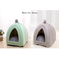 thumbnail image 2 of Best Pet Supplies Pet Tent Dog Bed Cat Bed for Indoor Pet Cat House Cat Tent with Removable Washable Cushioned Pillow Easy to Clean (Gray), 2 of 8