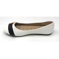 thumbnail image 5 of Victoria K Women's Gold Buckle With Two Tone Straps Ballerina Flats, 5 of 5