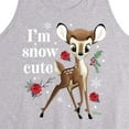 thumbnail image 2 of Disney Bambi - Christmas - I'm Snow Cute - Men's Jersey Tank Top, 2 of 4
