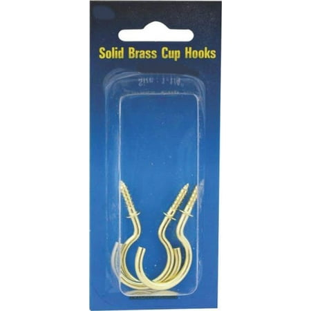 

Prosource 5538582 0.87 in. Cup Hook Solid Brass