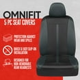 thumbnail image 2 of Motor Trend OmniFit Car Seat Covers, Full Set in Gray & Black  Two-Tone Front Seat Covers with Hooded Split Bench Seat Cover, Universal Car Seat Protectors, Interior Accessories for Auto Truck SUV, 2 of 9