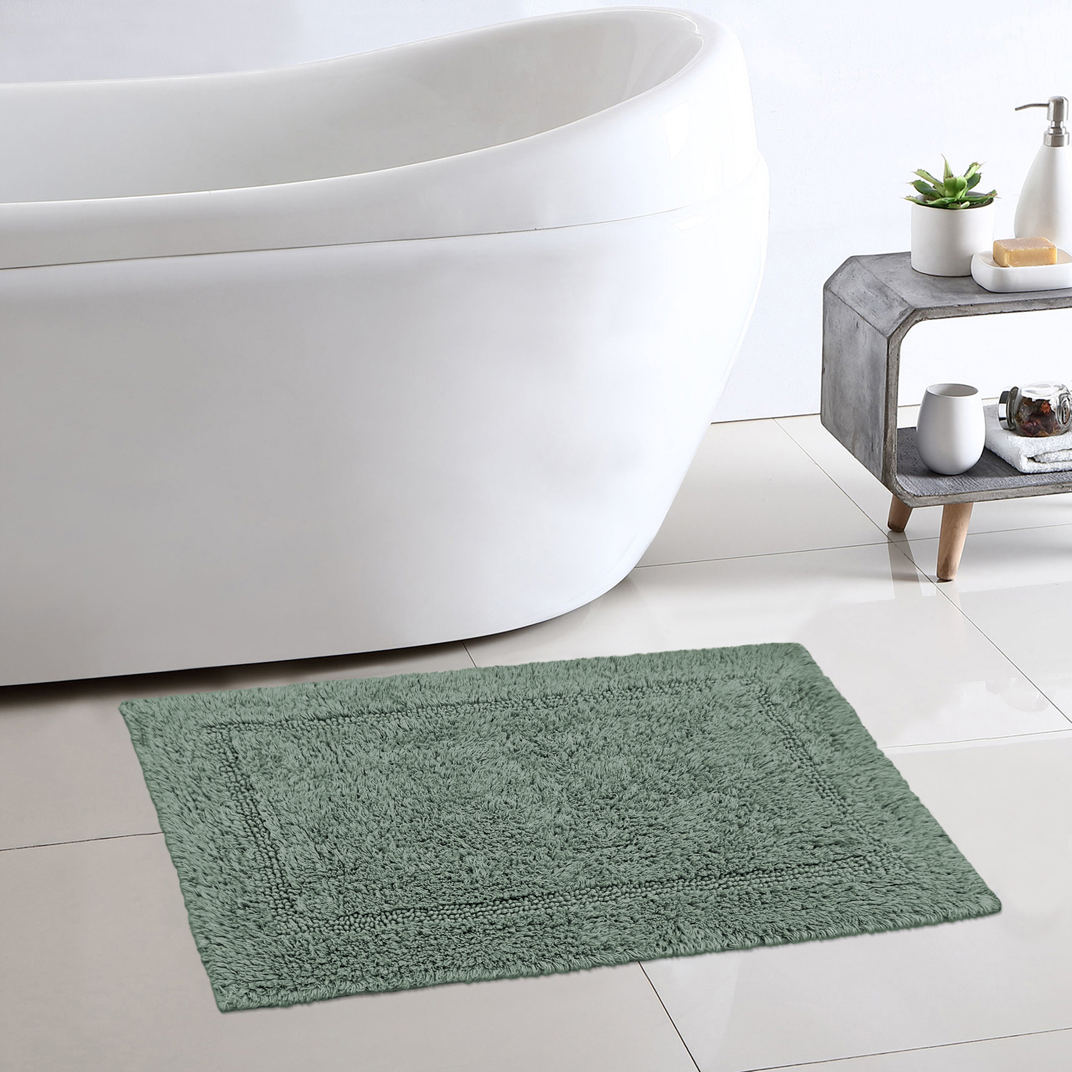 Better Homes & Gardens Reversible Bath Rug, Green, 17" x 24" photo 5