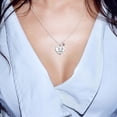 thumbnail image 3 of Necklaces & Pendants Mothers Lovers Thanksgiving Valentines Gifts Stainless Steel Engraved Heart Pendant Necklace Personalized Fashion Love Stainless Steel Necklace Pendant, 3 of 9
