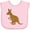 AD-Pink, variant on Inktastic Kangaroo Cute Boys or Girls Baby Bib