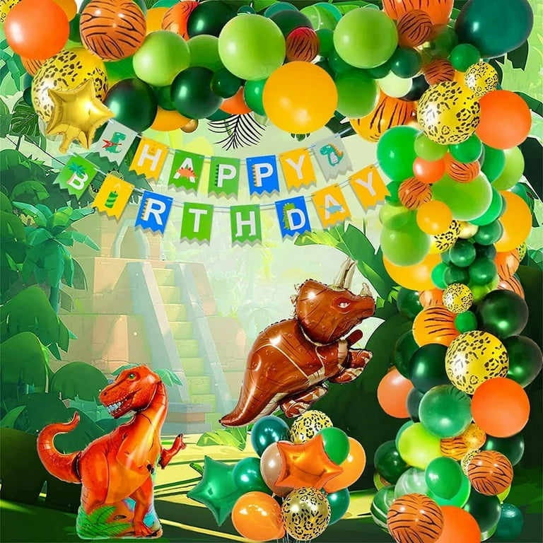 Dinosaur Birthday Party Decoration For Kids - Dino Party Supplies Set  Including
