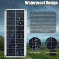 thumbnail image 2 of 300W 12V Solar Panel, Solar Panel Kit, Battery Charger Kit with 60A Solar Charge Controller for RV, Yacht, Outdoor, Garden, Lighting, 2 of 5