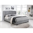 thumbnail image 2 of Tufted Wingback Platform Bed in Silver (King: 84 in. L x 83 in. W x 55 in. H (95 lbs.)), 2 of 2
