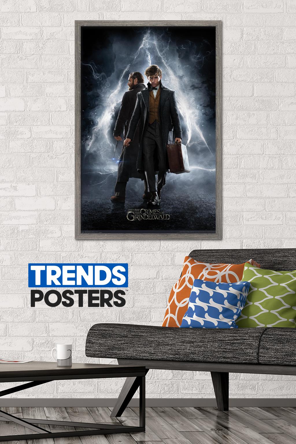 Fantastic Beasts: Crimes Of Grindelwald - Teaser Wall Poster, 22.375" x 34", Framed