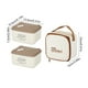 thumbnail image 3 of Juego de 2 cajas bento aislantes de acero inoxidable para niños, contenedores apilables a prueba de fugas con bolsa para el colegio, la oficina y el exterior, 40 oz, 3 of 6