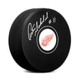 thumbnail image 1 of Pete Mahovlich Autographié Detroit Rouge Wings Hockey Rondelle, 1 of 2