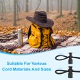 thumbnail image 5 of Uxcell Plastic Cord Lock, Single Hole Spring Toggle Stopper Adjustable Cord Stop Fastener End Blue, 5 of 6