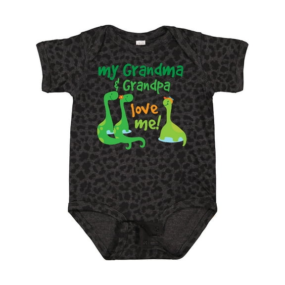 Inktastic Grandma Grandpa Love Me Dinosaurs Boys Baby Bodysuit