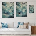 thumbnail image 4 of Designart "Blue Glacier Frozen Dreams" Landscape & Nature Print on Natural Pine Wood, 4 of 5