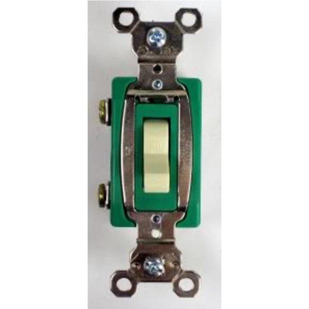 Commercial Light Switch 1 Pole 30 Amp120/277 Vac Ivory Legrand 30AC1