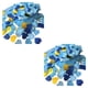 thumbnail image 2 of Cateissary Confeti de corazones de amor, adorno de boda, globo de lanzamiento, papel de relleno, decoraciones de ducha de boda, azul oscuro claro Azul oscuro claro + oro 2Conjunto, 2 of 6