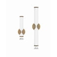 thumbnail image 6 of Femi - Light Lacquered Brass Brass Traditional / Transitional - LED Steel Wall Sconce, 6 of 10