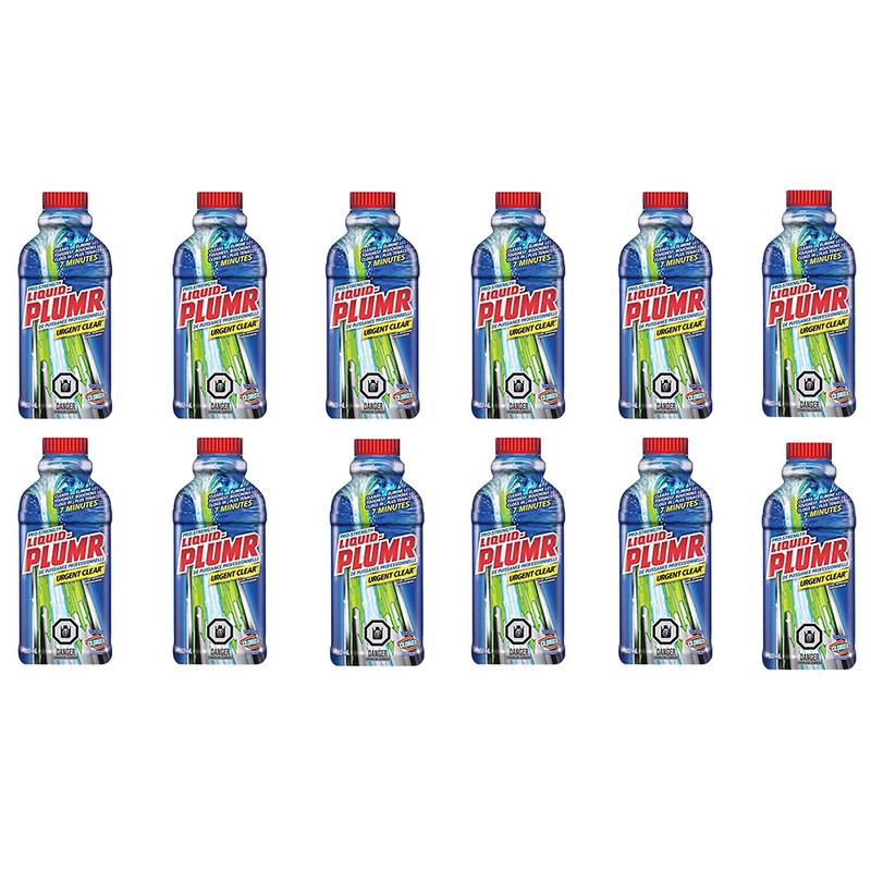 Liquid Plumr Urgent Clear, 502 mL (Pack of 12)