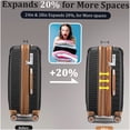 thumbnail image 3 of Expandable 4-Piece Spinner Luggage Set, Lightweight Polypropylene Hard Shell with TSA Lock and 360° Wheels, 3 of 10