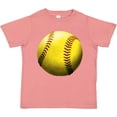 thumbnail image 3 of Inktastic Yellow Softball Boys or Girls Toddler T-Shirt, 3 of 5