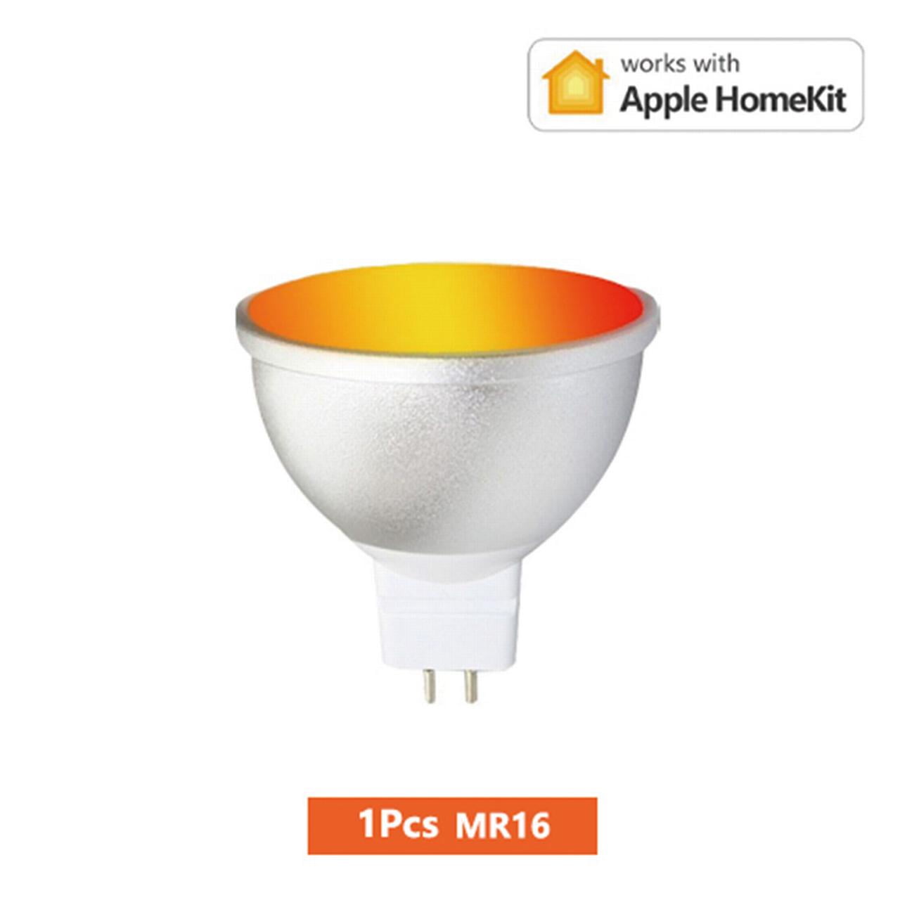Zemismart Homekit WiFi MR16 LED Light Bulb, 5W, RGBCW Dimmable Lamp, Control, Spotlighting Color Changing -