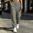 thumbnail image 2 of AherBiu Jogging Pants for Women Cinch Bottom Sweatpants Baggy Loose Fitted Elastic Waisted Casual Sweat Pants with Pockets(Medium,Dark Gray), 2 of 8