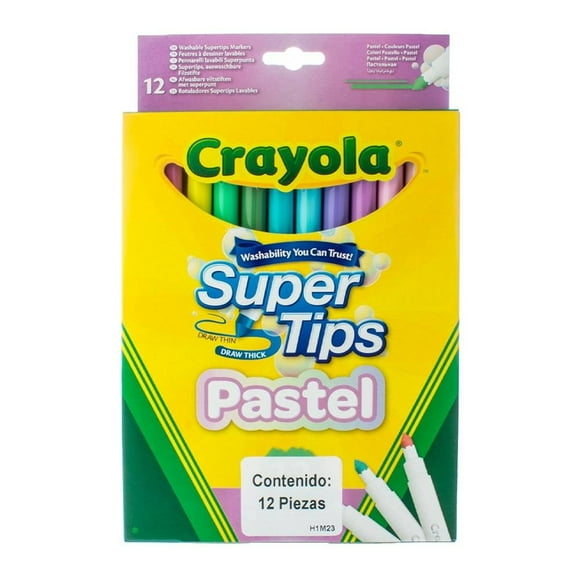 Plumones Crayola Super Tips Pastel