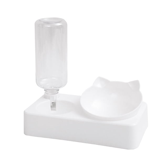 Orejas de gato, protector de cuello inclinado de 15°, cuenco de agua para gatos, cuenco de comida para gatos, cuenco para perros, bebedero automático para mascotas