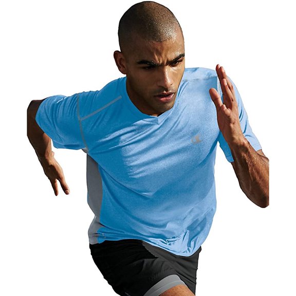 Champion Vapor Men's Heather V-Neck Tee- Small
