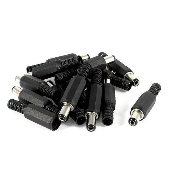 15 Pcs 5.5mmx2.1mmx9mm Male Solder DC Power Jack for Laptop Adapter Connector