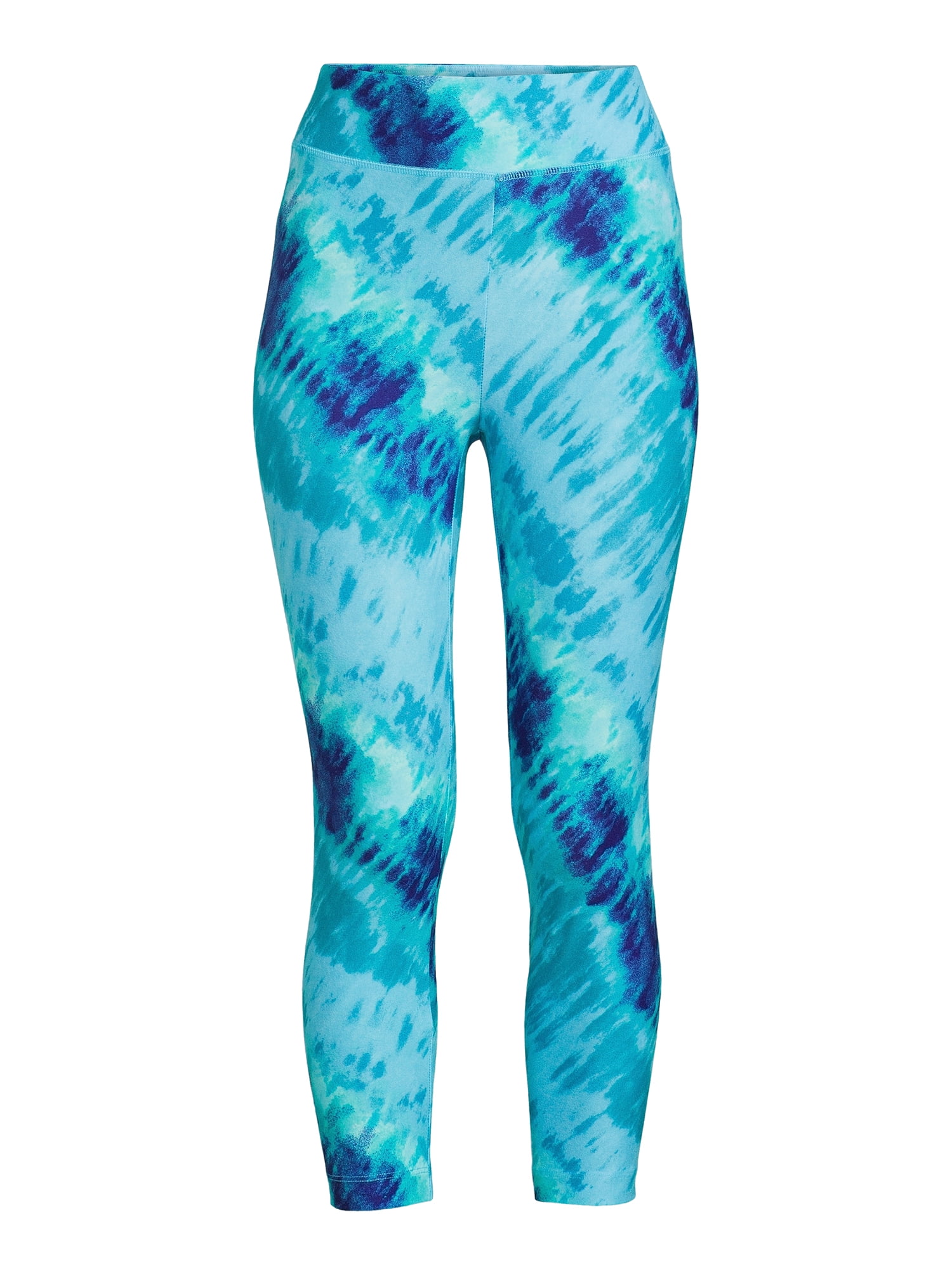 Time and Tru Women's High Rise Knit Capri Leggings
