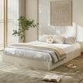 thumbnail image 2 of Kojooin Wood Platform Bed Frame with Fluted Design, Low Profile Minimalist Bed Base, No Box Spring Required, 2 of 6