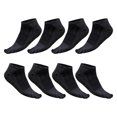 thumbnail image 1 of Calcetines cortos Qarigey 4 pares transpirables y ligeros para hombres color gris claro, 1 of 6