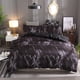 thumbnail image 4 of Juego de ropa de cama de marmoleado de 3 piezas, funda de edredón, juego de funda de almohada, dormitorio, habitación de invitados, funda nórdica, funda de almohada Scienceny HA3042-11B, 4 of 7